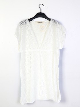  V-Neck Butterfly Lace Fashion Top
